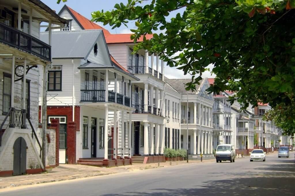 Paramaribo colonial Houses