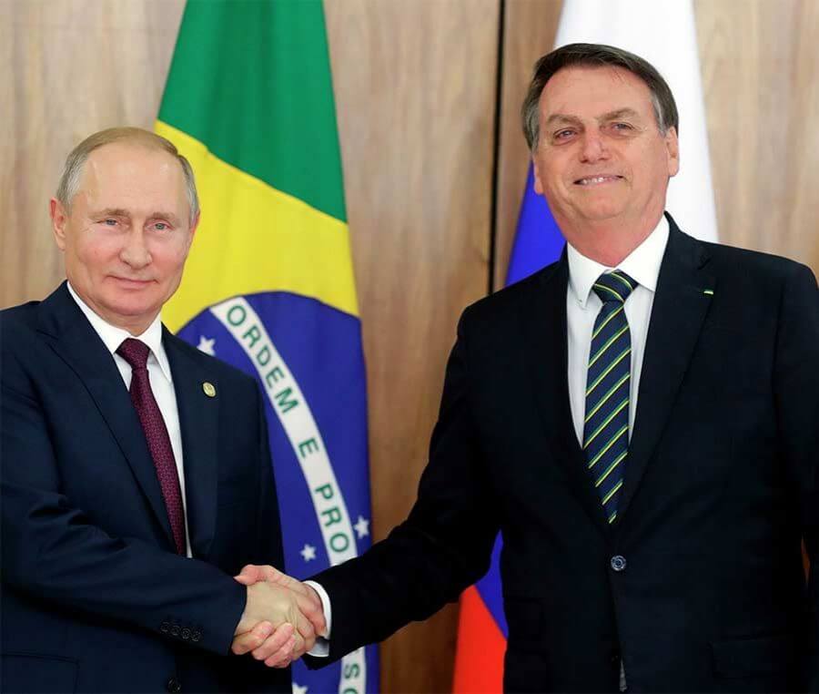 Putin with Bolsonaro
