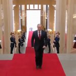 Russische president Vladimir Poetin's intrede in het Kremlin