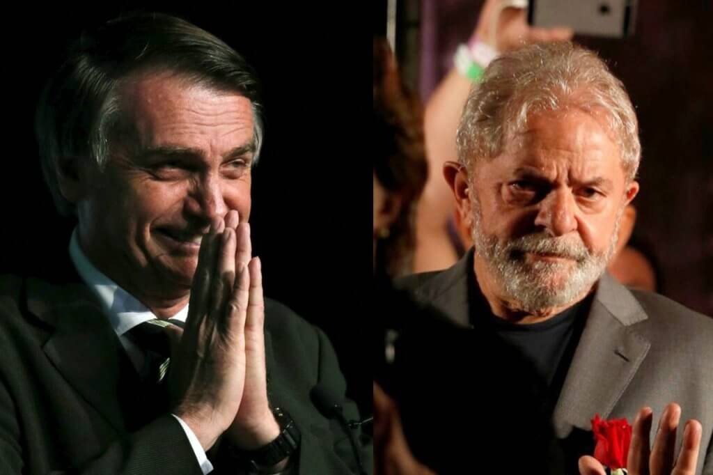 Bolsonaro competing Lula